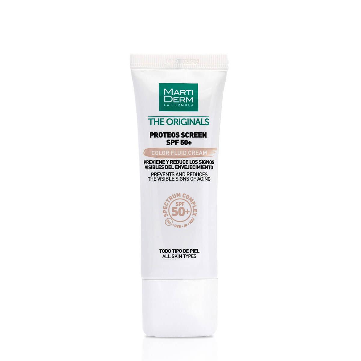 Martiderm proteos screen crema fluida con color spf 50+ 40 ml