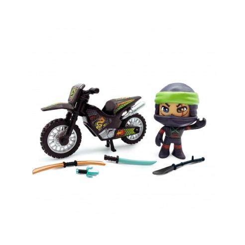 PINYPON ACTION NINJA CON MOTO FAMOSA Raíz EDADES EDAD DE 3 A 6 AÑOS Todos los juguetes PERSONAJES PIN Y PON ACTION
