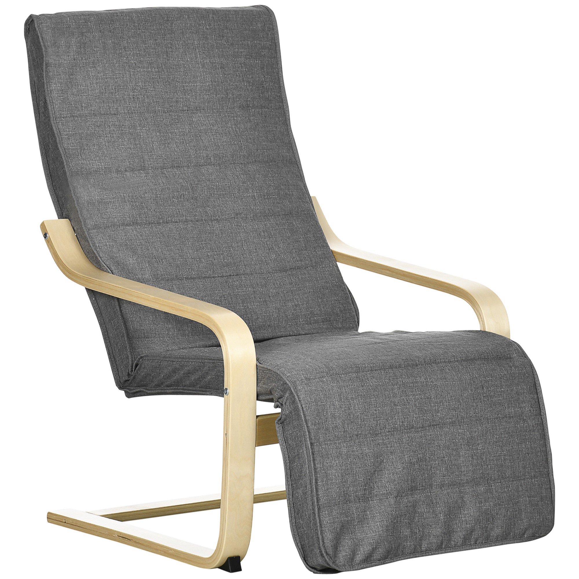 HOMCOM sillón individual sillón orejero butaca de salón moderno