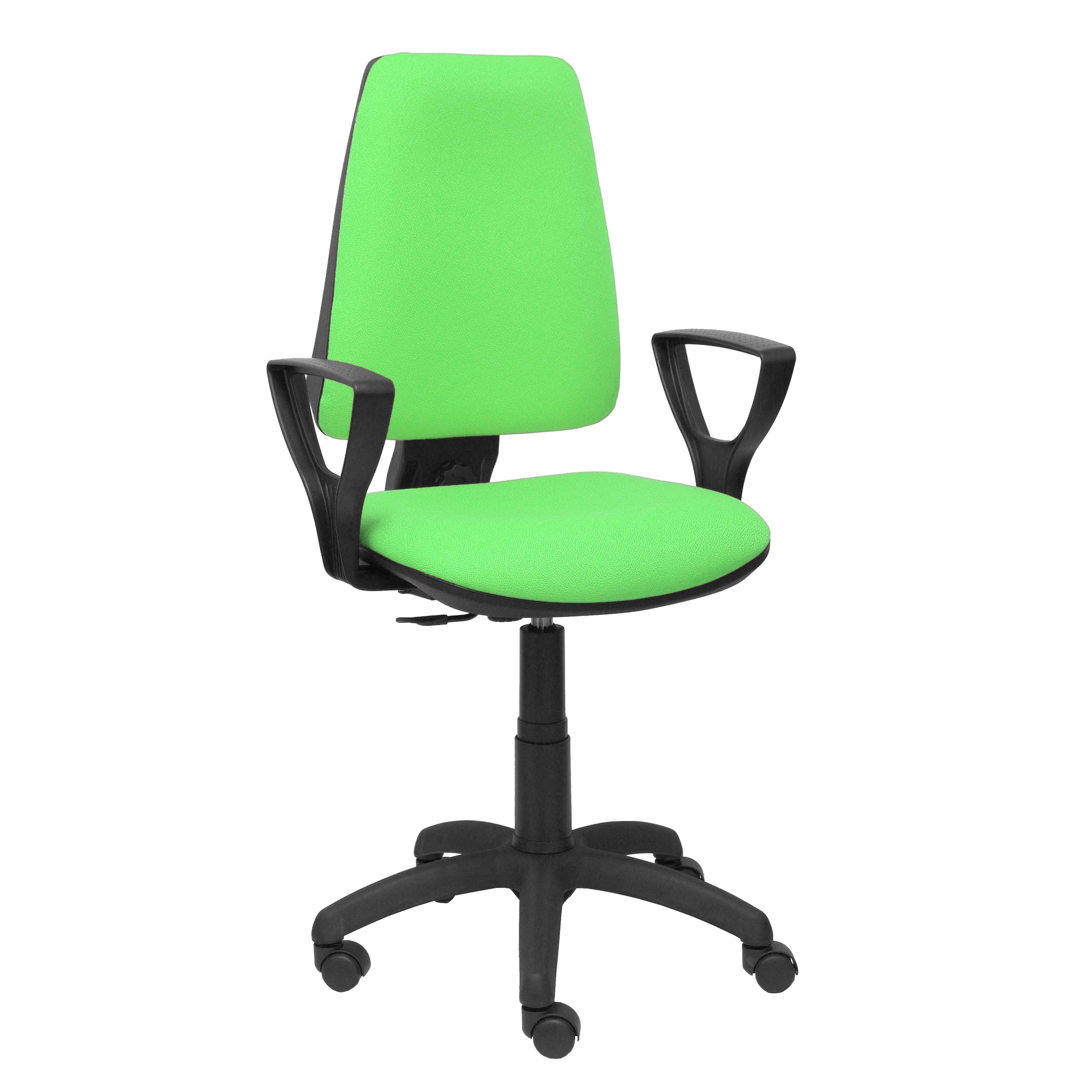 Piqueras Y Crespo Silla Elche CP Bali Verde Pistacho Ergonómica Regulable con Brazos Fijos