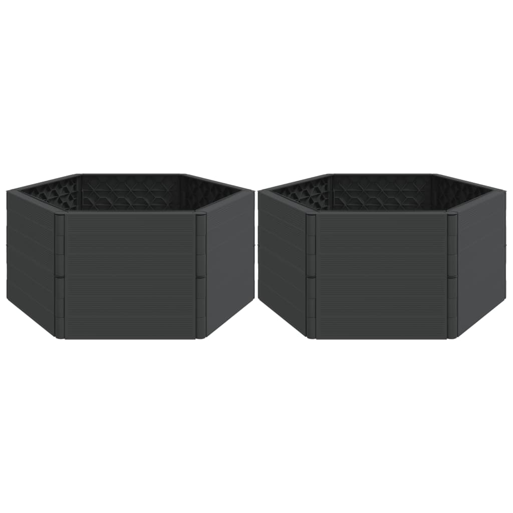 vidaXL Jardinera PP gris antracita Cantidad en el paquete/envio 1, 2,  y mas