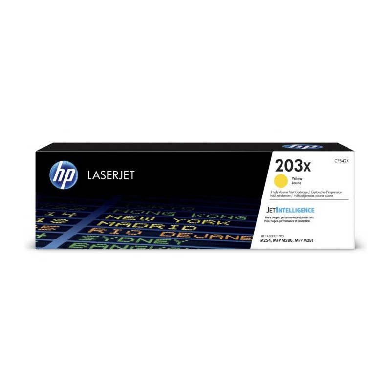 Toner HP 203X Amarillo M254 MFP M280 M281 2500 PAG