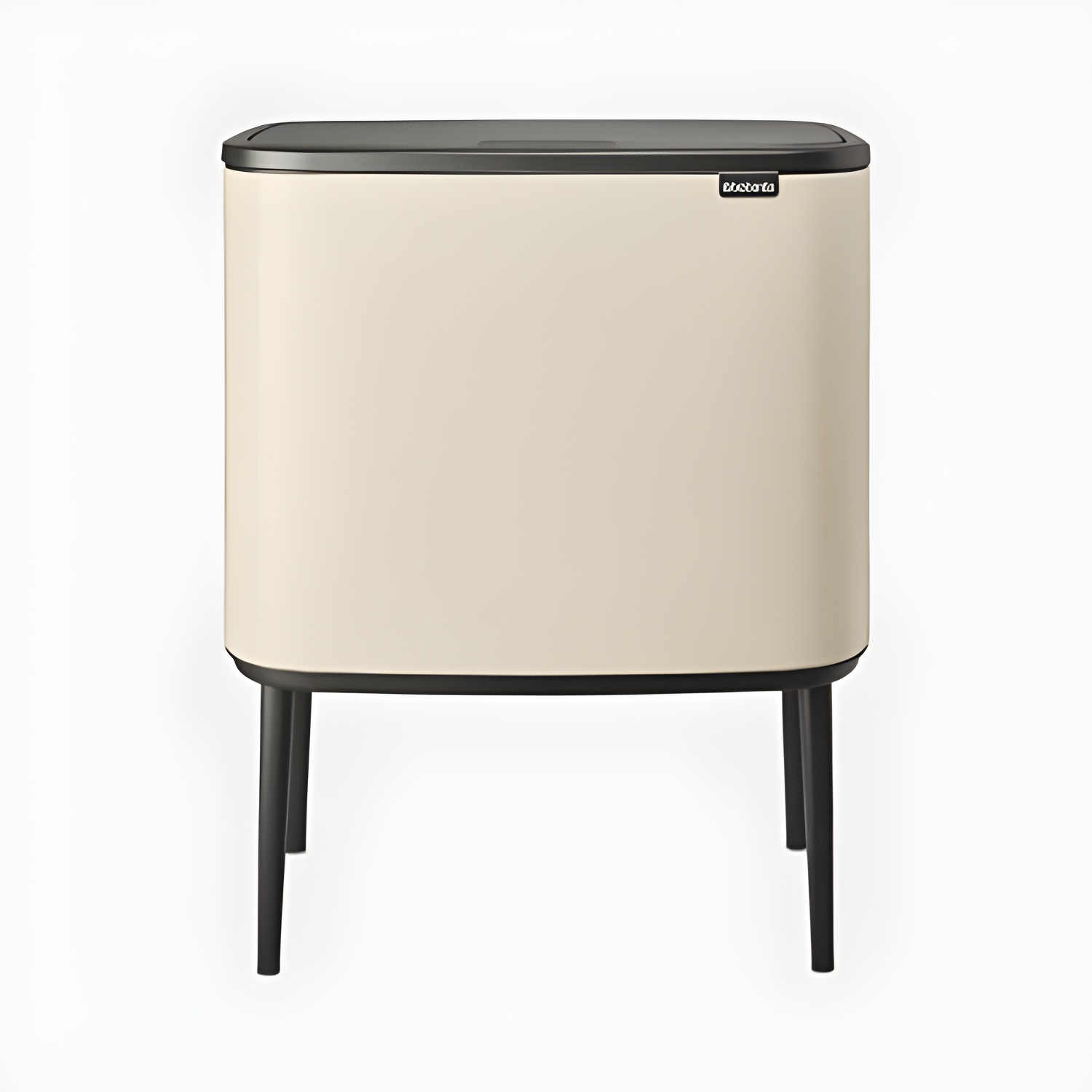 Brabantia 201585 Cubo de basura Bo Touch Bin, 11 + 23L, Beige suave