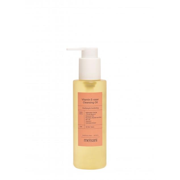 Meisani - VITAMIN E-RASER CLEANSING OIL (150ml) – Aceite limpiador facial vegano que elimina maquillaje e impurezas
