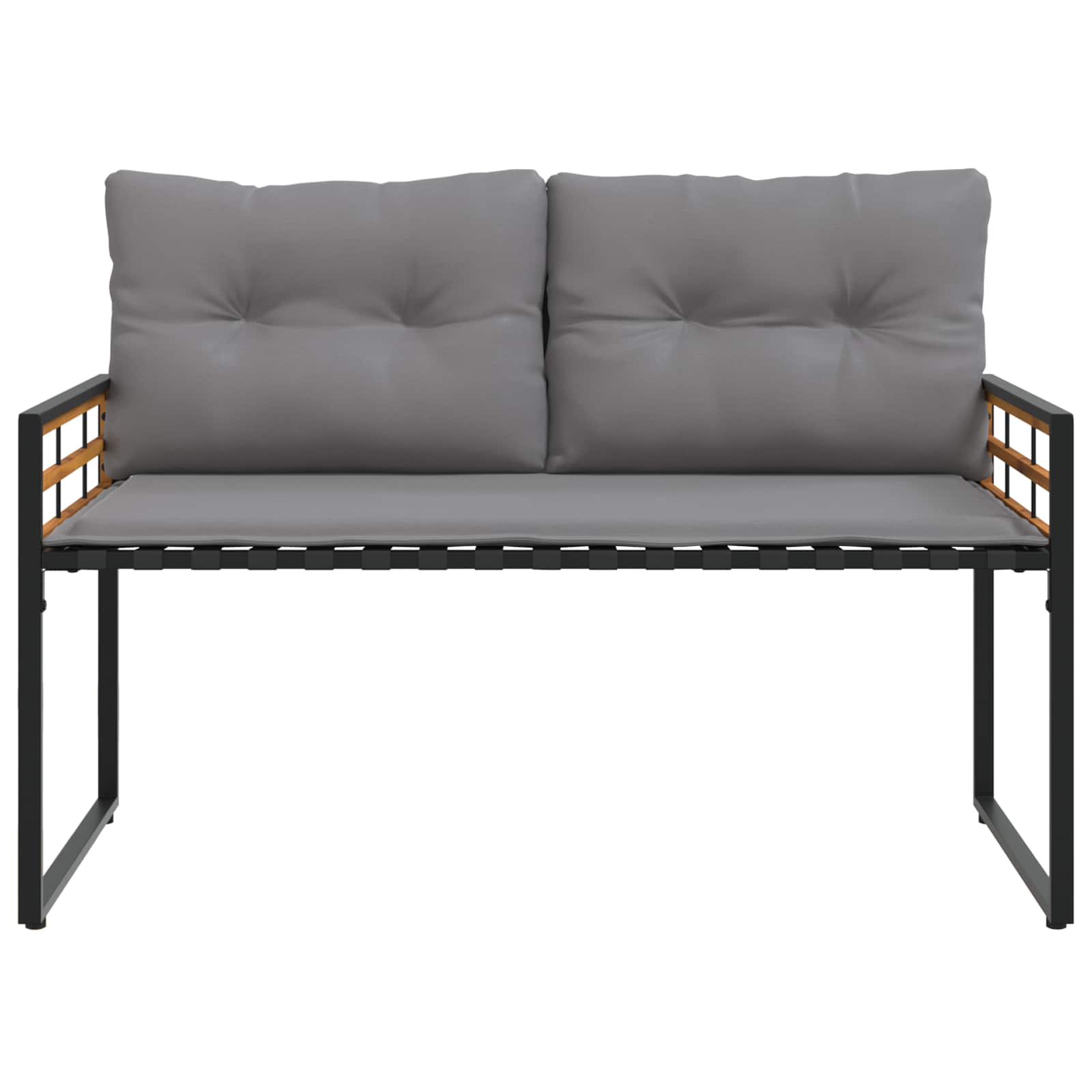 vidaXL Banco de Capa de Madera con cojín 114 x 55 x 77 cm