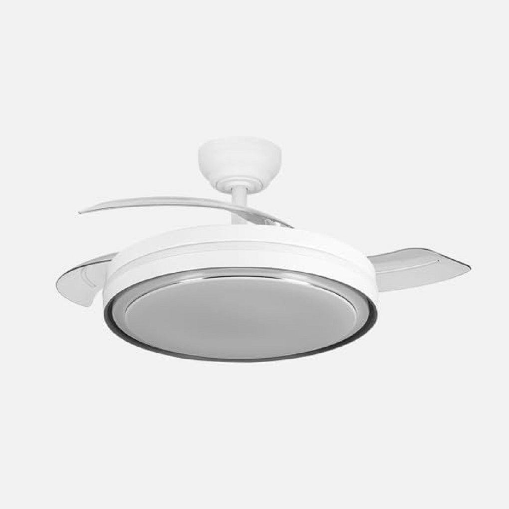 Ventilador de Techo Retractil Dc Siux 60w Blanco 3 aspas 107 cms diametro  Fabrilamp