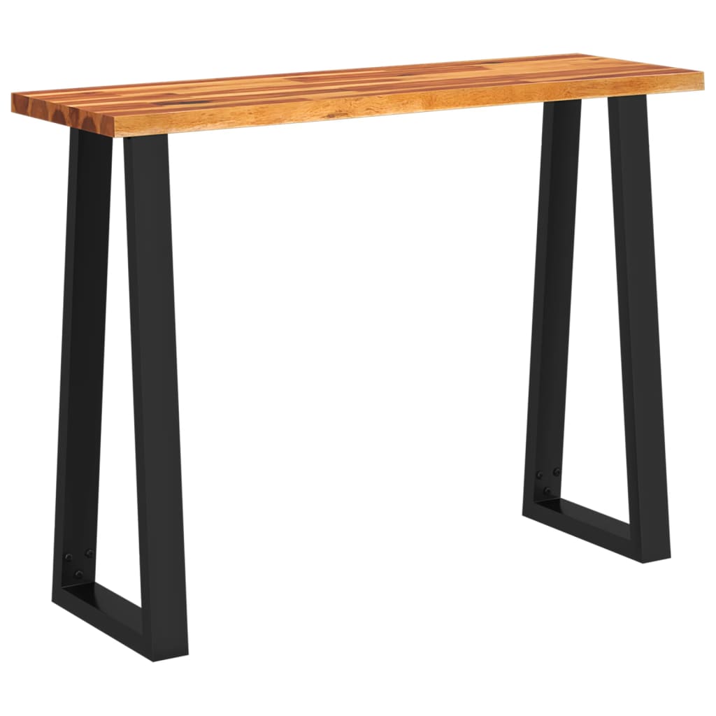 Mesa Consola Vidaxl Madera Maciza Acacia 110 X 35 X 80 Cm