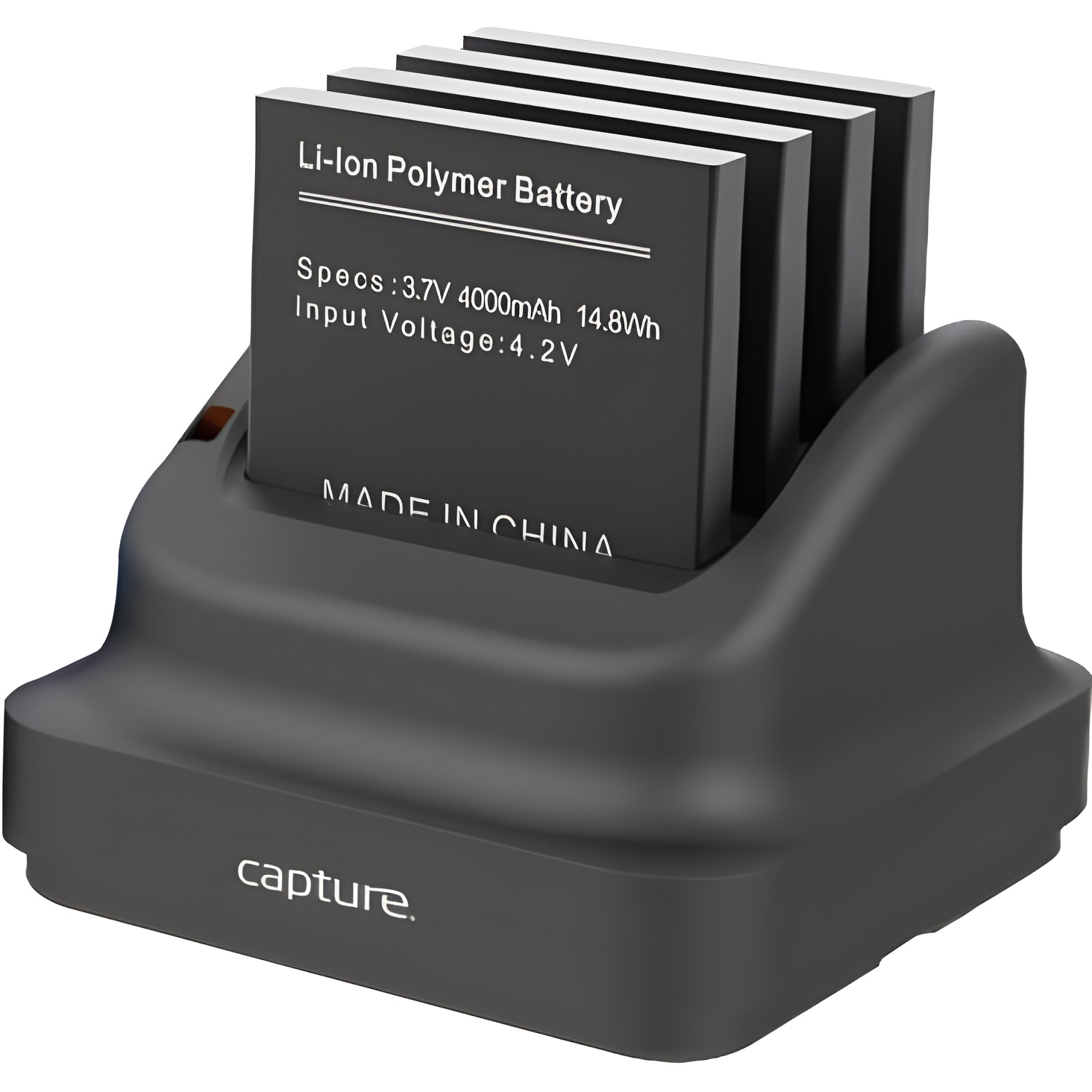 Capture - Cuna de Carga Eagle para 4 Dispositivos - Portátiles Tradicionales - Compacto y Eficiente