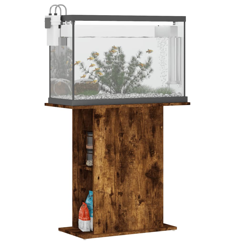 vidaXL Soporte acuario madera ingeniería 75x36x72,5 cm Color Blanco brillante,  Roble ahumado,  Roble Sonoma y mas