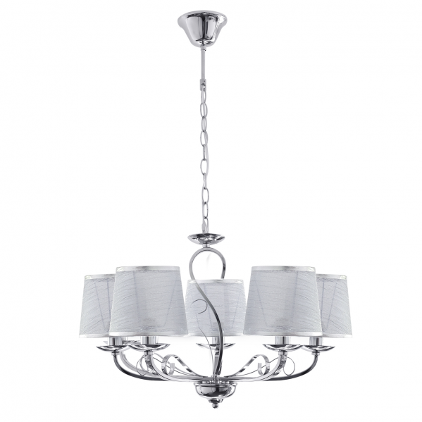 FABRILAMP Lampara Sumba 5xe14 Cromo REGx53x53
