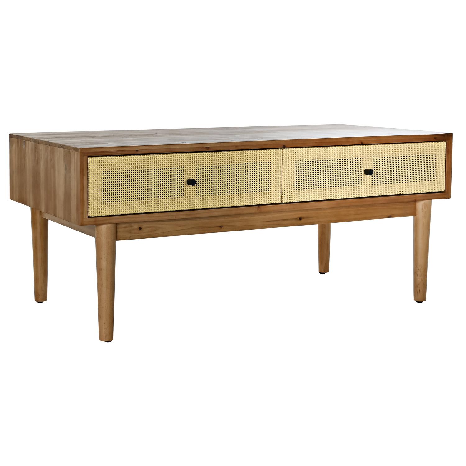 Mesa Centro Abeto Ratan 106X55X46 Marron - Fijalo - El mejor complemento para tu hogar.