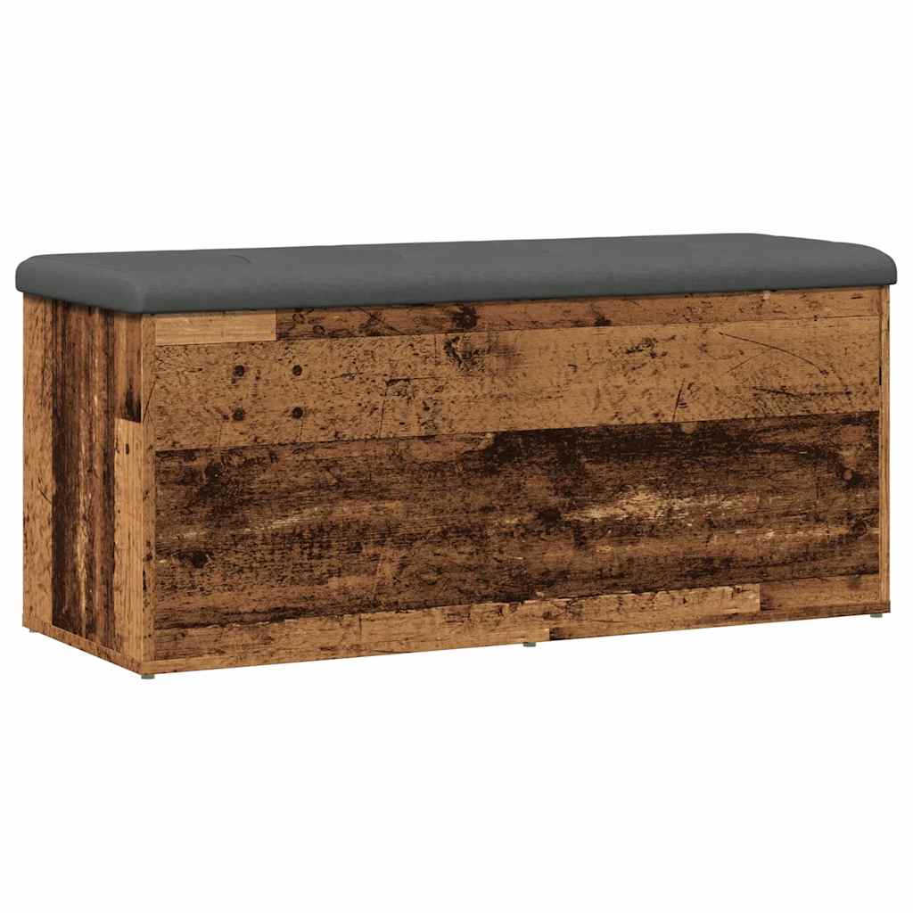 vidaXL Banco almacenaje madera de ingeniería 102x42x45 cm