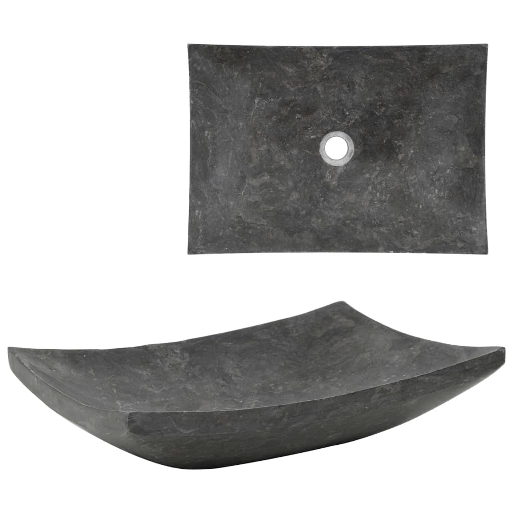 vidaXL Lavabo Mármol Piedra Natural Mobiliario Baño Lavabos Grifos Color Negro,  Crema, y mas