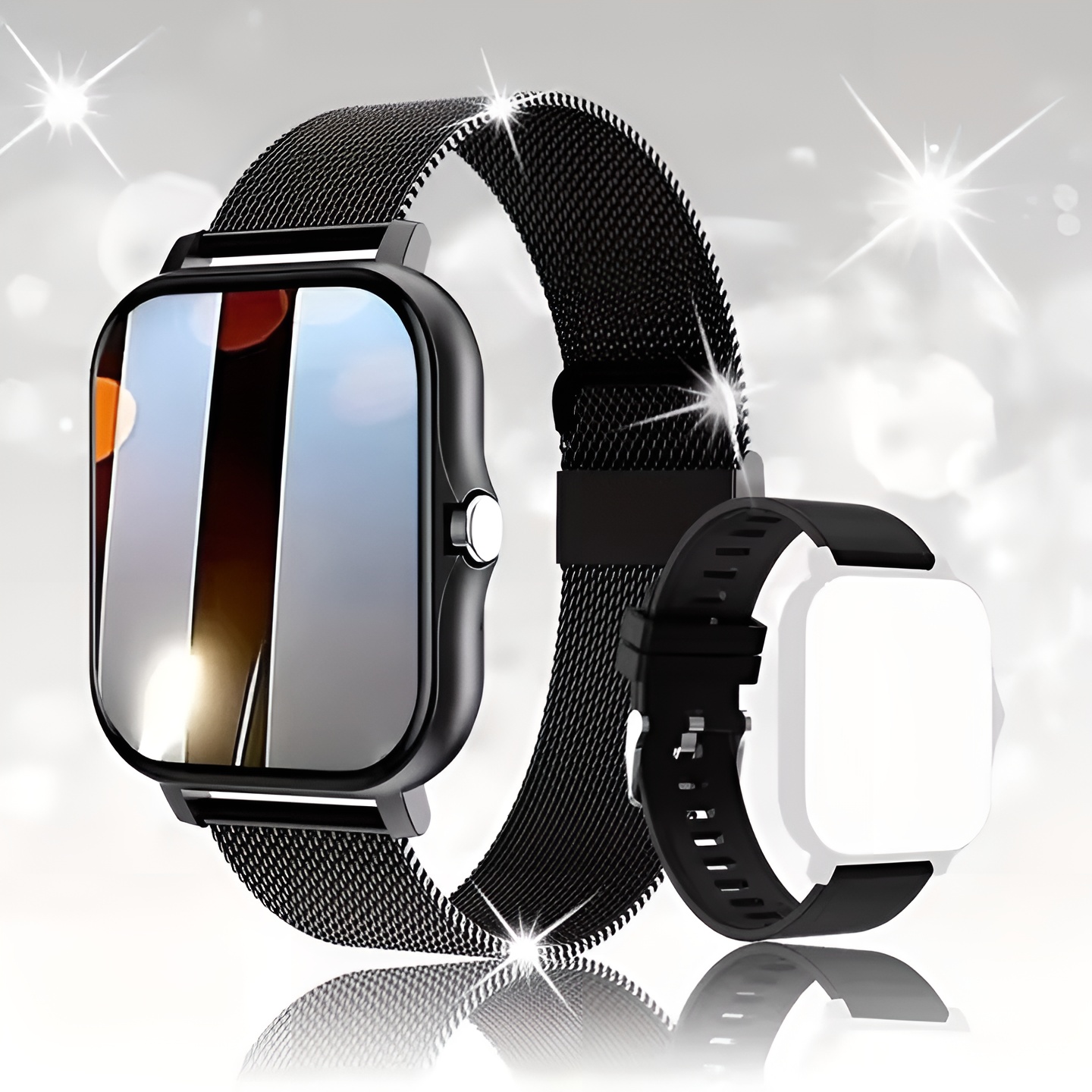 TK Reloj Inteligente para Mujer con Función de Ritmo Cardíaco y Presión Arterial Resistente al Agua IP68 para Android e iOS Regalo Perfecto,Smartwatches