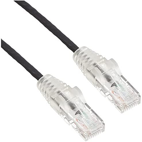 StarTech.com Cable de 1m de Red Ethernet Cat6 Delgado Sin Enganches - Cable de Red Snagless - Negro