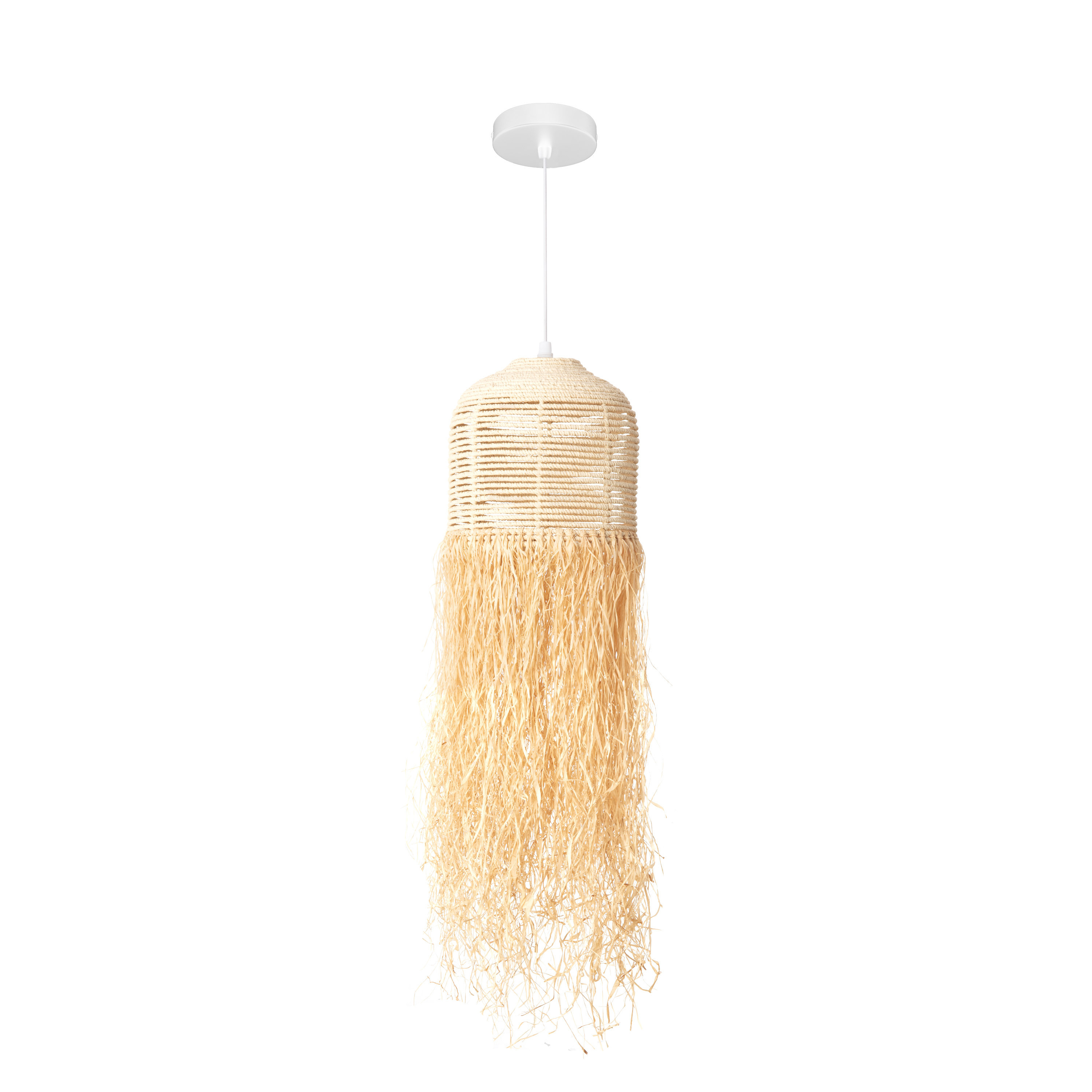 Ledkia Lámpara Colgante Fibras Naturales Kofia Natural