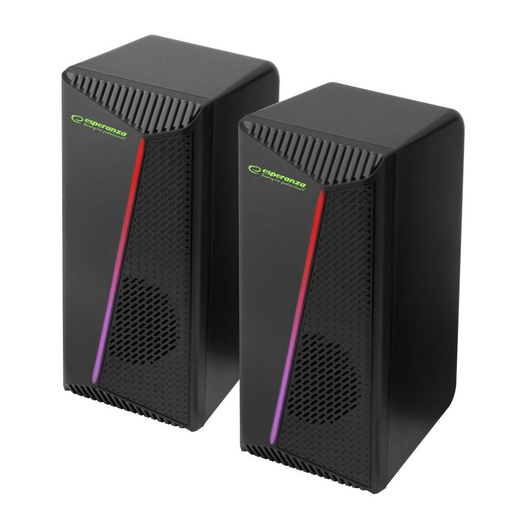 Esperanza egs106 speakers 2.0 led black 6w