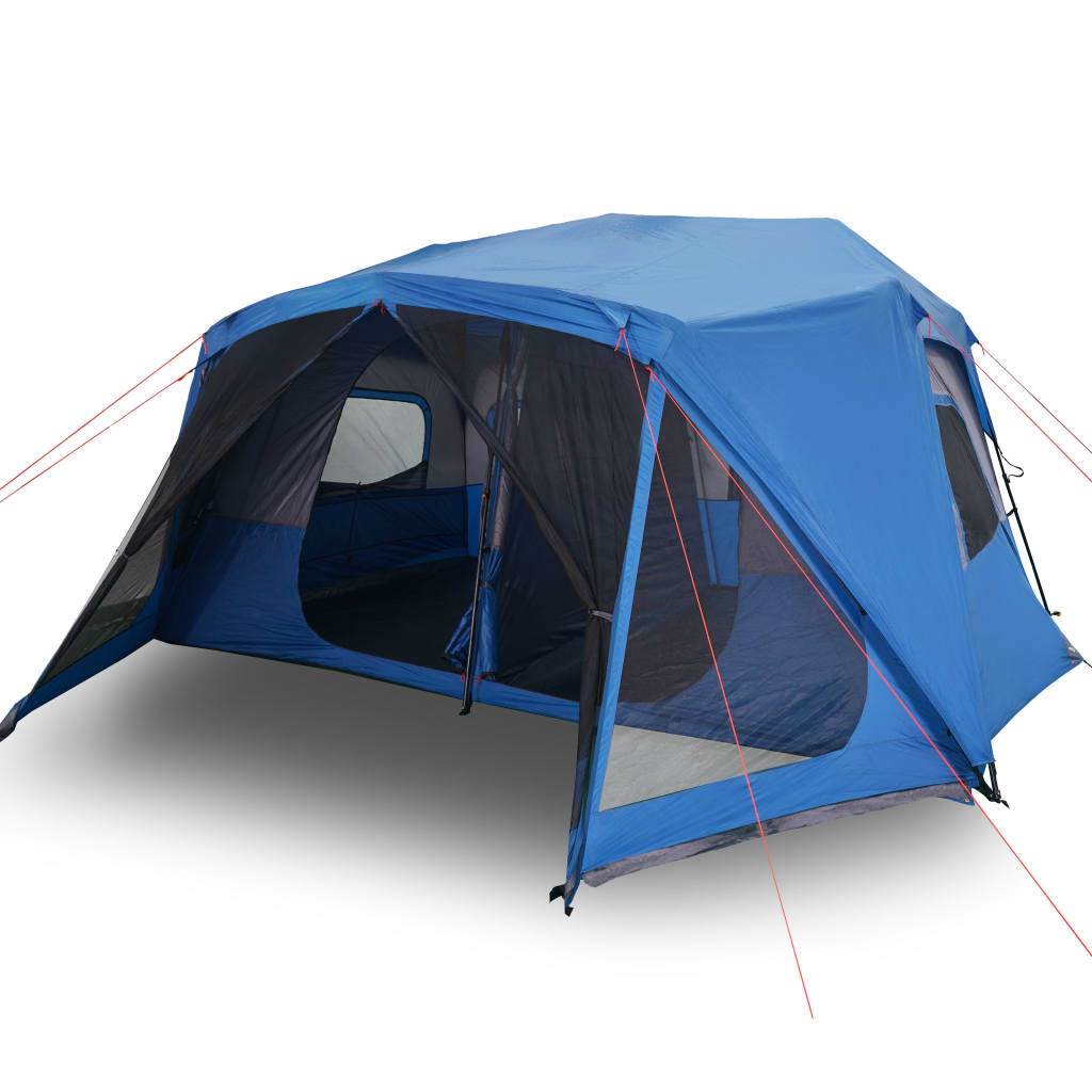 vidaXL Tienda Familiar 10 Personas Impermeable Apertura Rápida Toldo Carpa Color Gris y naranja,  Azul,  Verde y mas