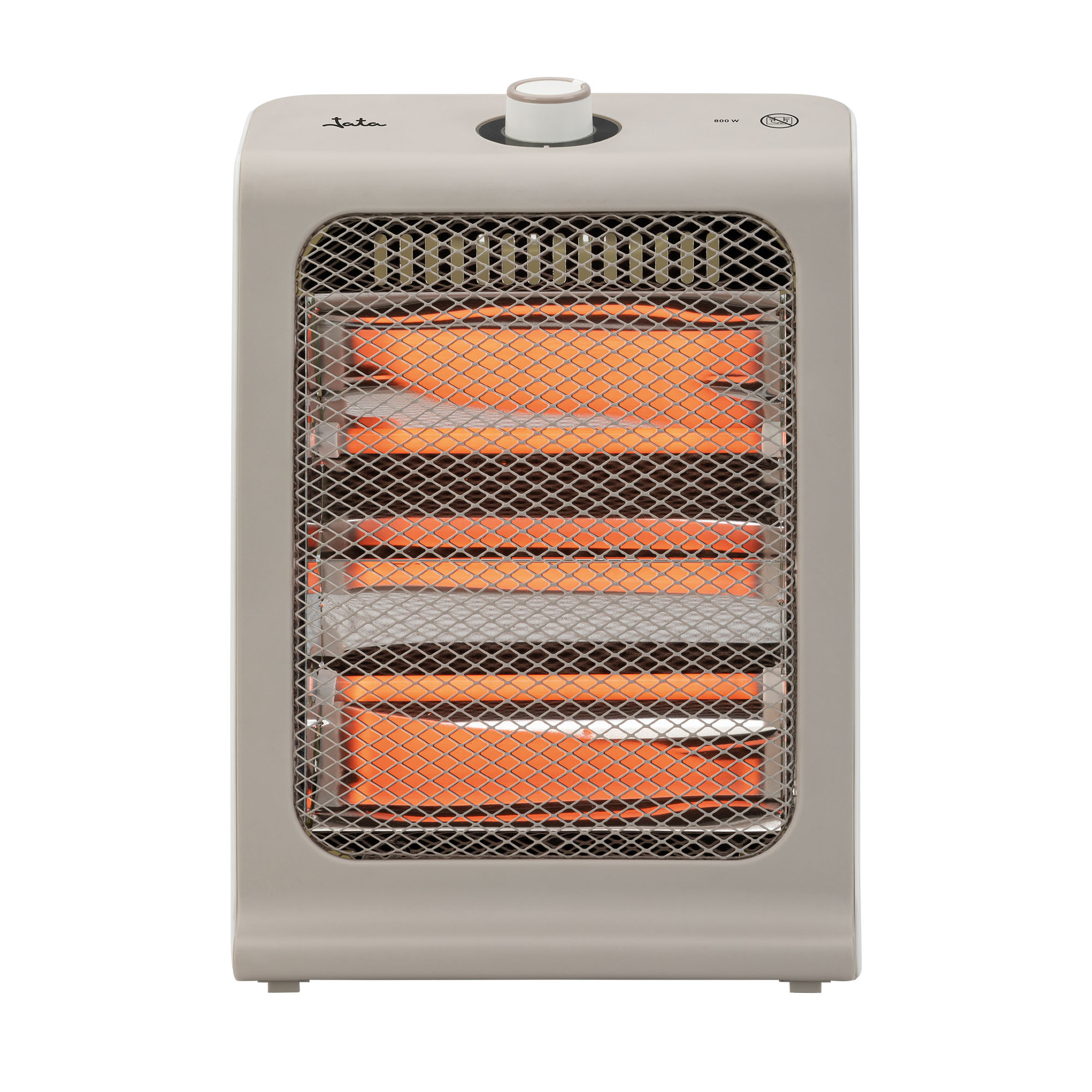 Jata JCES2460 - Calefactor Eléctrico Bajo Consumo 800 W con 2 Barras de cuarzo, 2 Potencias de Calor (400 - 800 W) Silencioso, Ahorro de Energía, Antivuelco, Asa de transporte