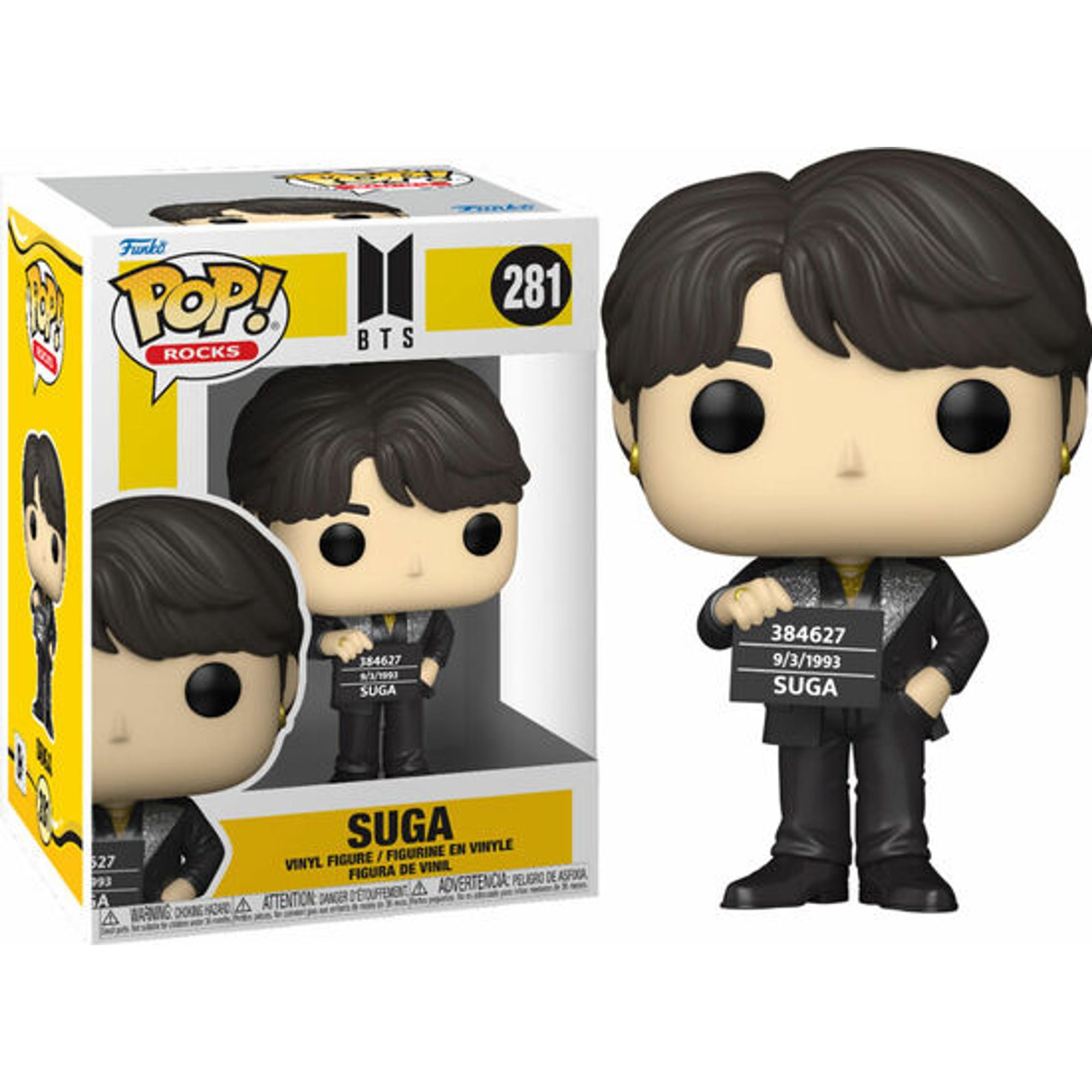 Funko - Figura Pop Bts Suga - Funko Pop Coleccionable De Edición Limitada - Funko Pop Diseño Detallado Y Realista - Funko Pop Ideal Para Regalo - Funko Pop Gran Variedad De Personajes