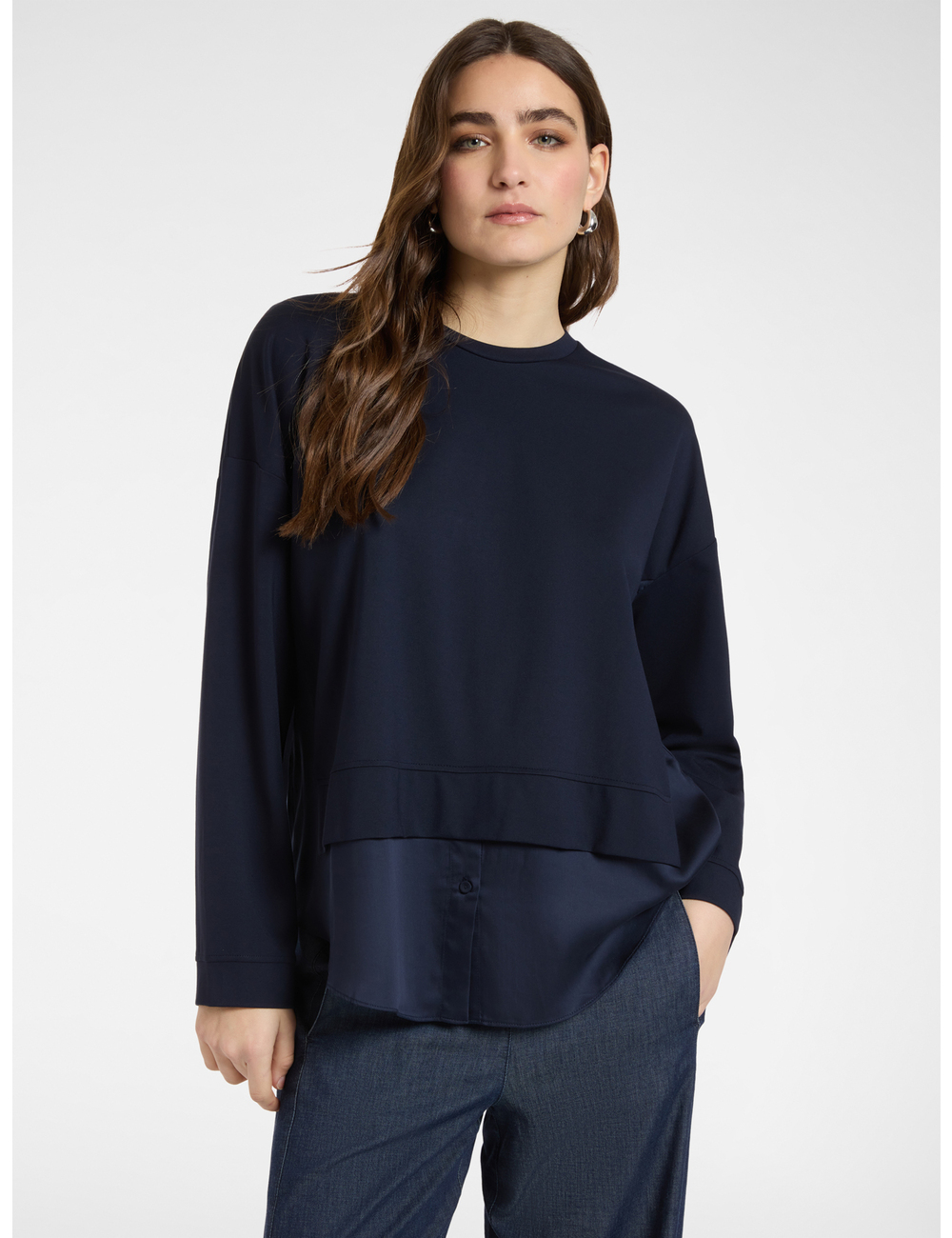 Elena Mirò - Sudadera efecto layering