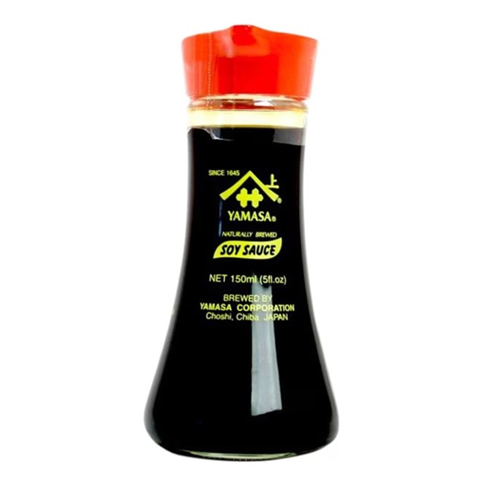 YAMASA Shoyu Salsa Soja Japone  tradicional 150ml Ideal para acompañar tus platos o para aderezar en la cocina, acompañar sushi.