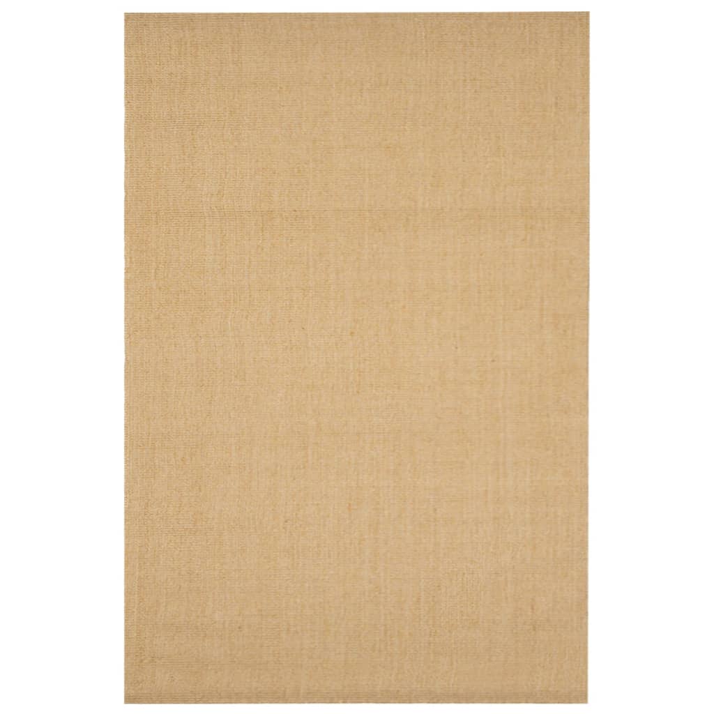 Vidaxl Alfombra Sisal Natural 100x150 Cm - Alfombra Área Piso Sala Estar Dormitorio Habitación Salón