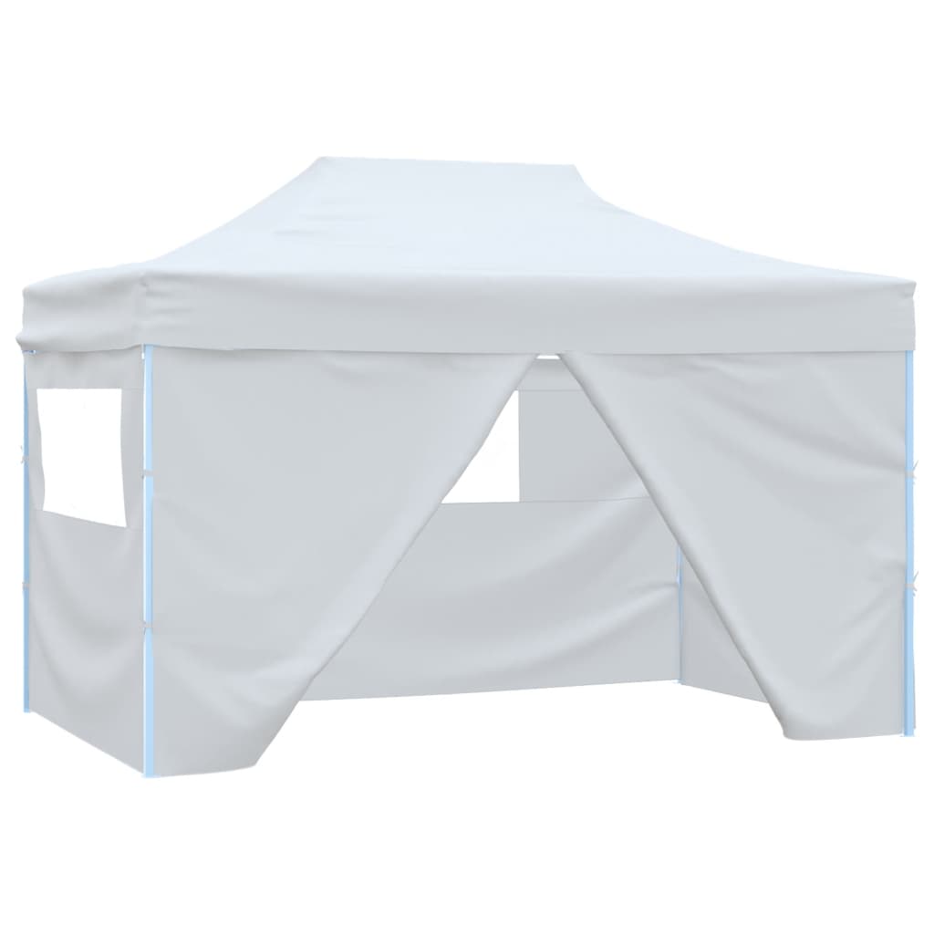 vidaXL Carpa Plegable Profesional 4 Paredes Acero Celebraciones Color Antracita,  Azul,  steel white y mas