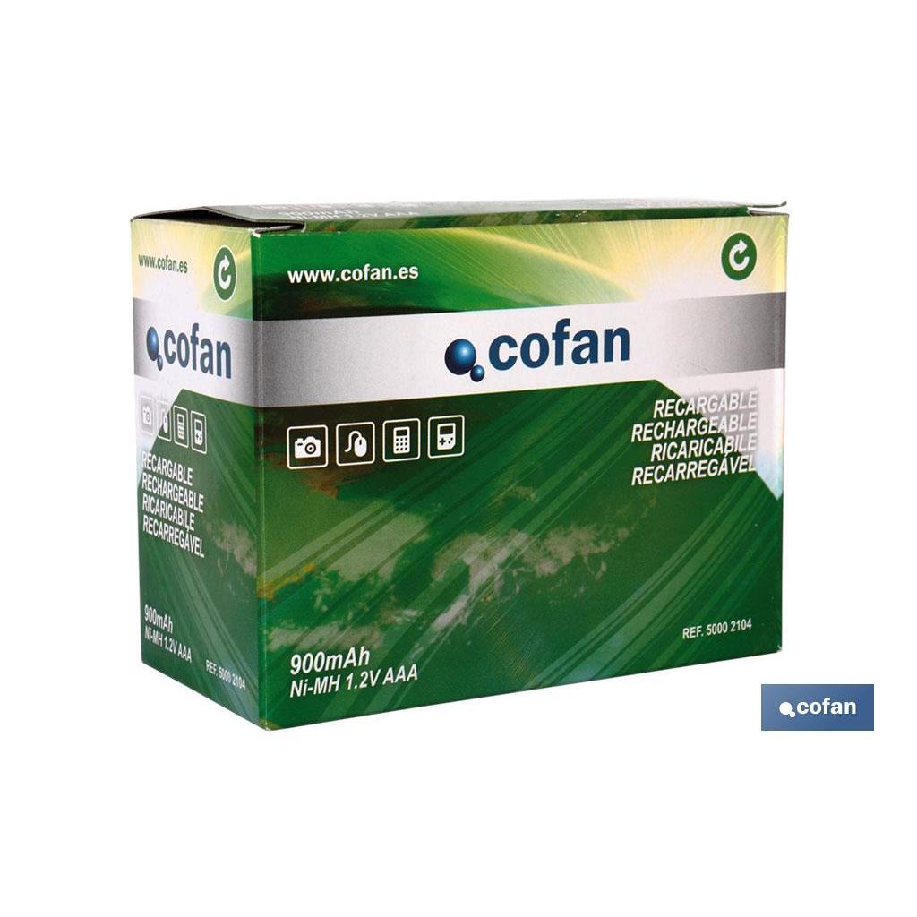 Pilas Recargables AAA COFAN