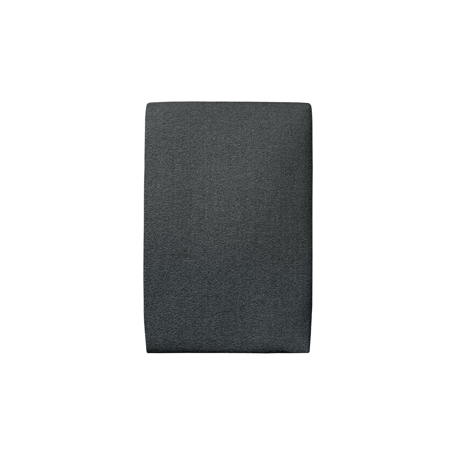 Cabecero tapizado 90 cm - Tejido rizado negra