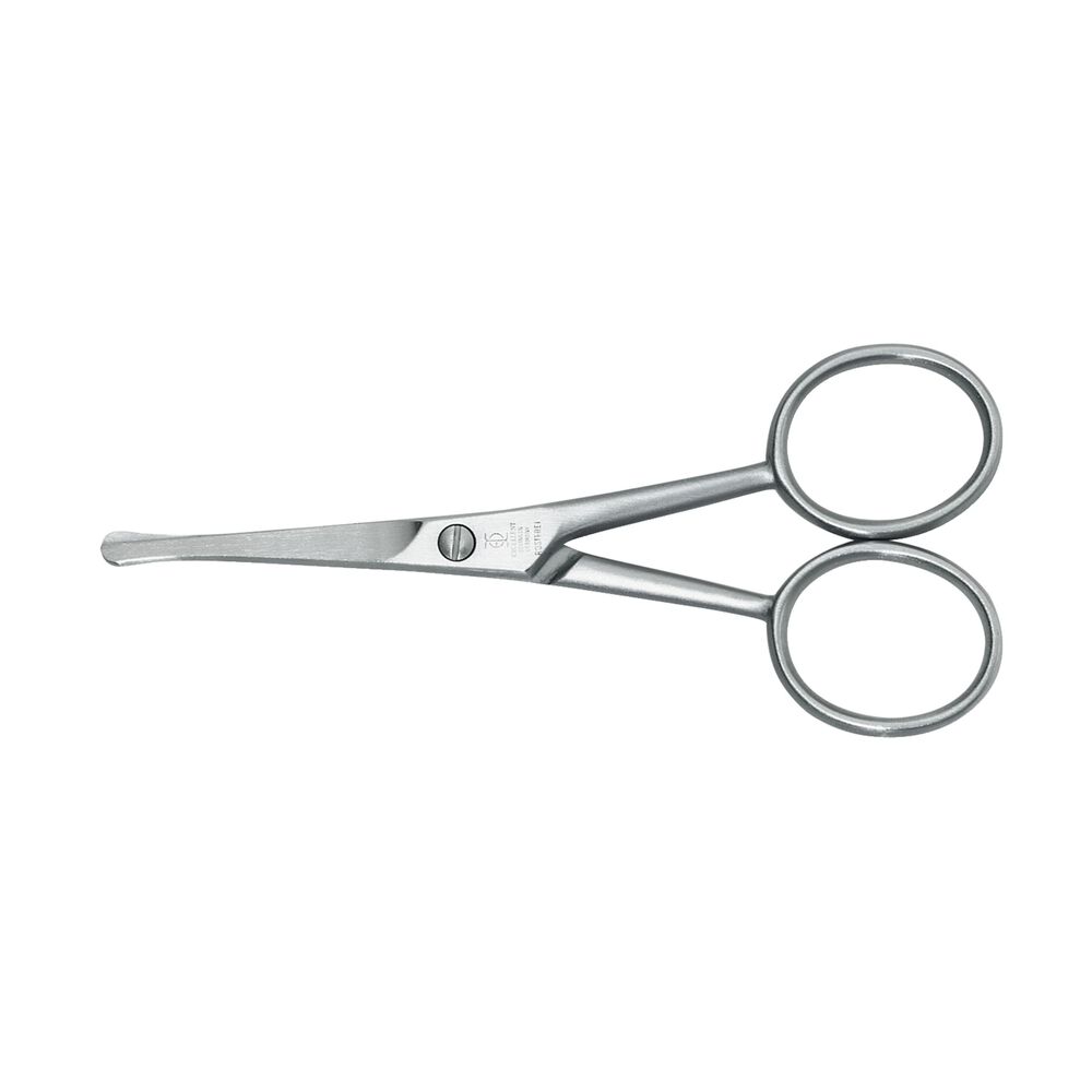 ZWILLING - Tijera Nariz y Orejas, Vello Facial, 10 cm, Satinado, Acero Inoxidable, Profesional, Puntas Redondeadas, Duro