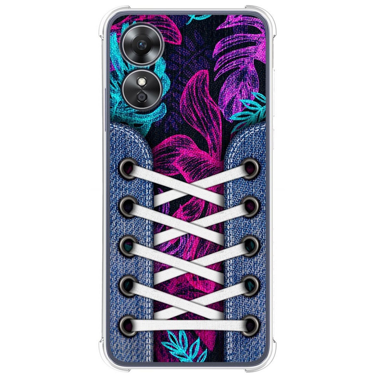 Funda Silicona Antigolpes para Oppo A17 diseño Zapatillas 07 Dibujos