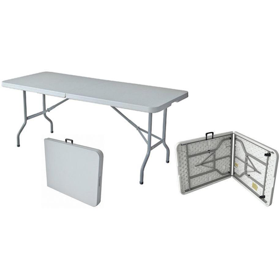 Mueble mesa rectangular plegable 183x74x74 cm wx-f-183