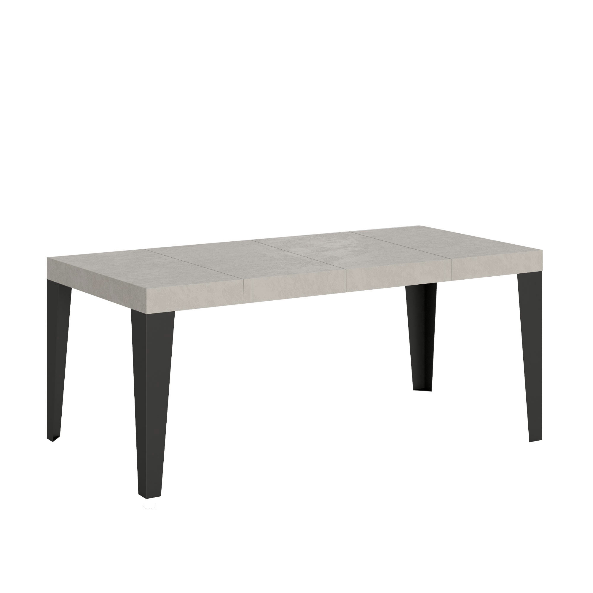 Mesa extensible 140/400x90 cm Flame Premium patas cachemir antracita - Itamoby