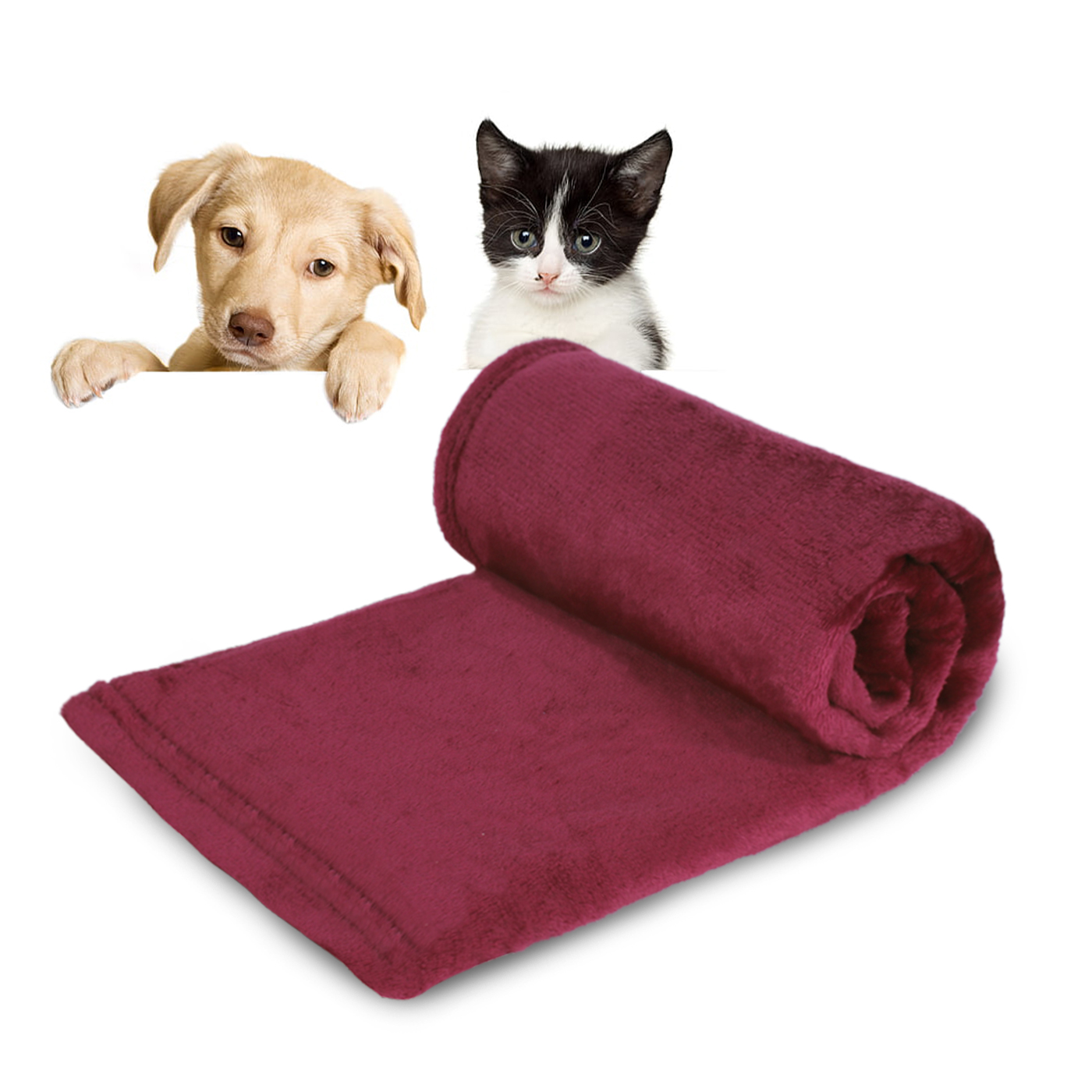 Manta para Perros Mascotas de 75x100cm, Manta de Poliéster para Sofá, Cama, Viaje Manta para Mascotas Perros Gatos Cálida y Suave, Protección Manta