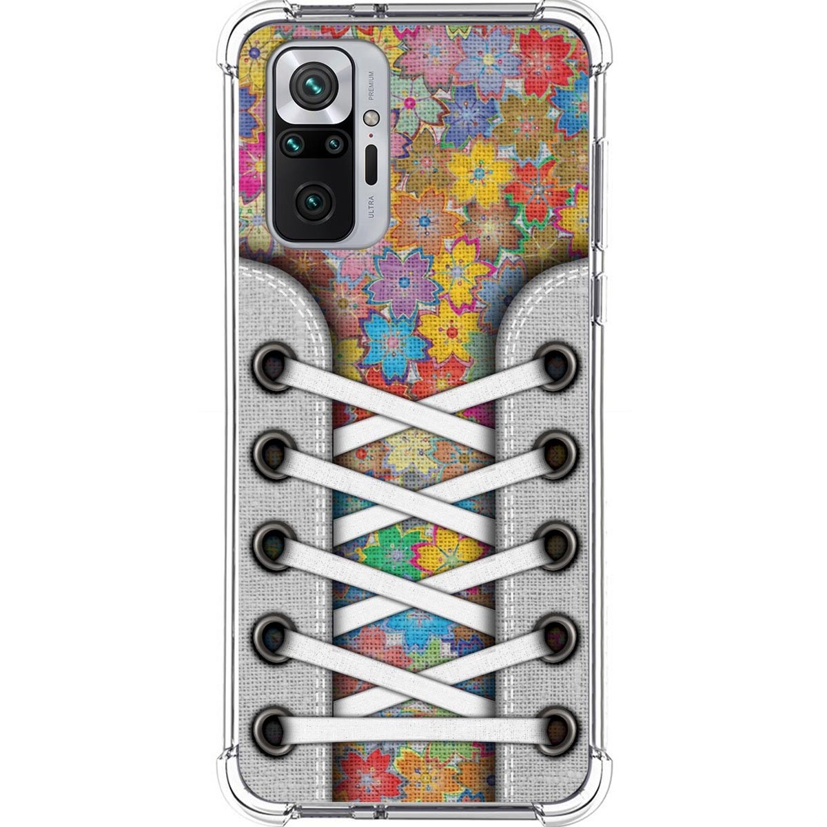 Tumundosmartphone Funda Silicona Antigolpes para Xiaomi Redmi Note 10 Pro diseño Zapatillas 05 Dibujos