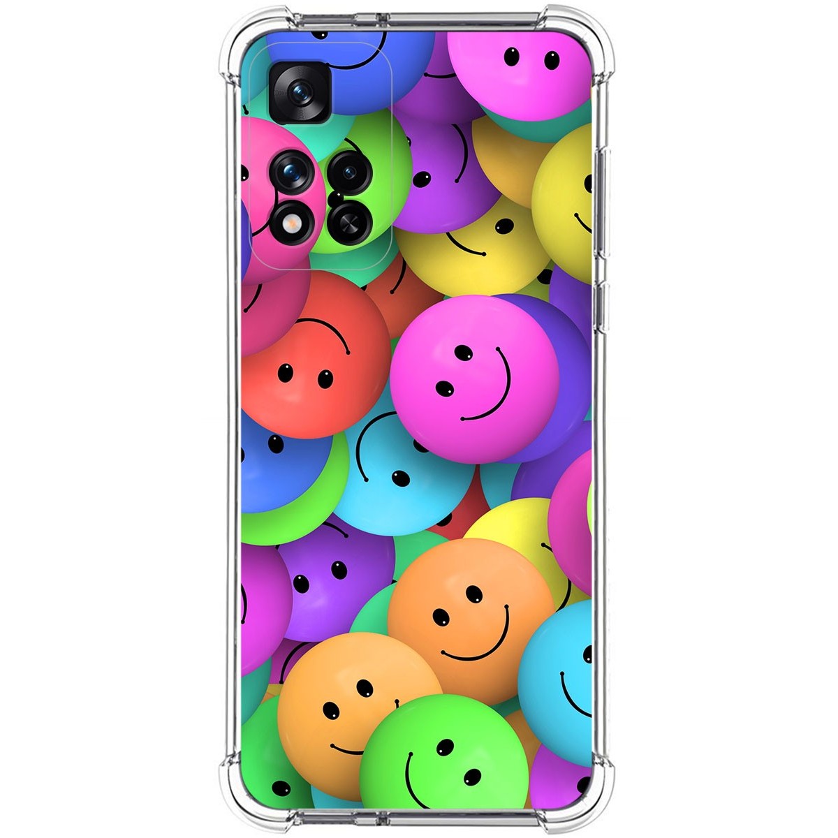 Funda Silicona Antigolpes para Xiaomi Redmi Note 11 Pro+ Plus 5G diseño Smile Dibujos