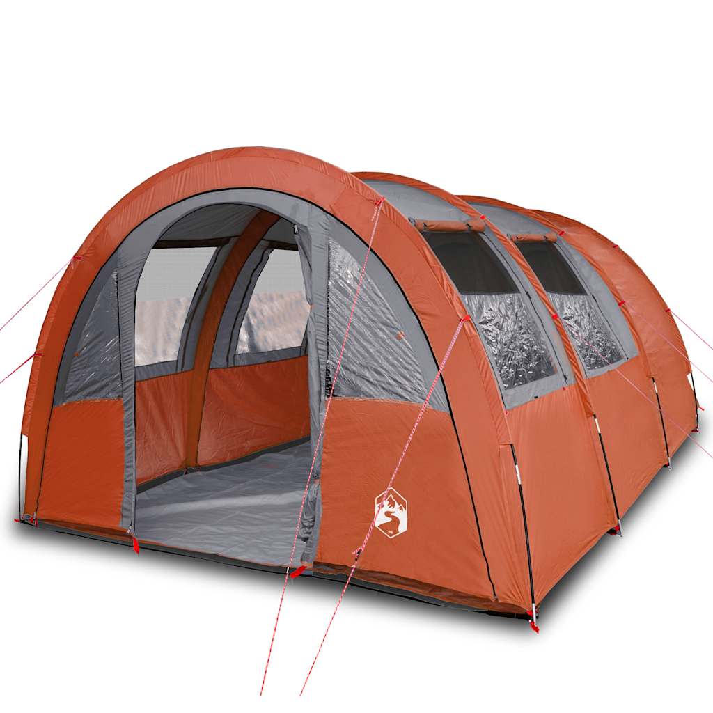 vidaXL Tienda de Campaña con Túnel 4 Personas Impermeable Toldo Color Gris,  Azul,  Verde y mas