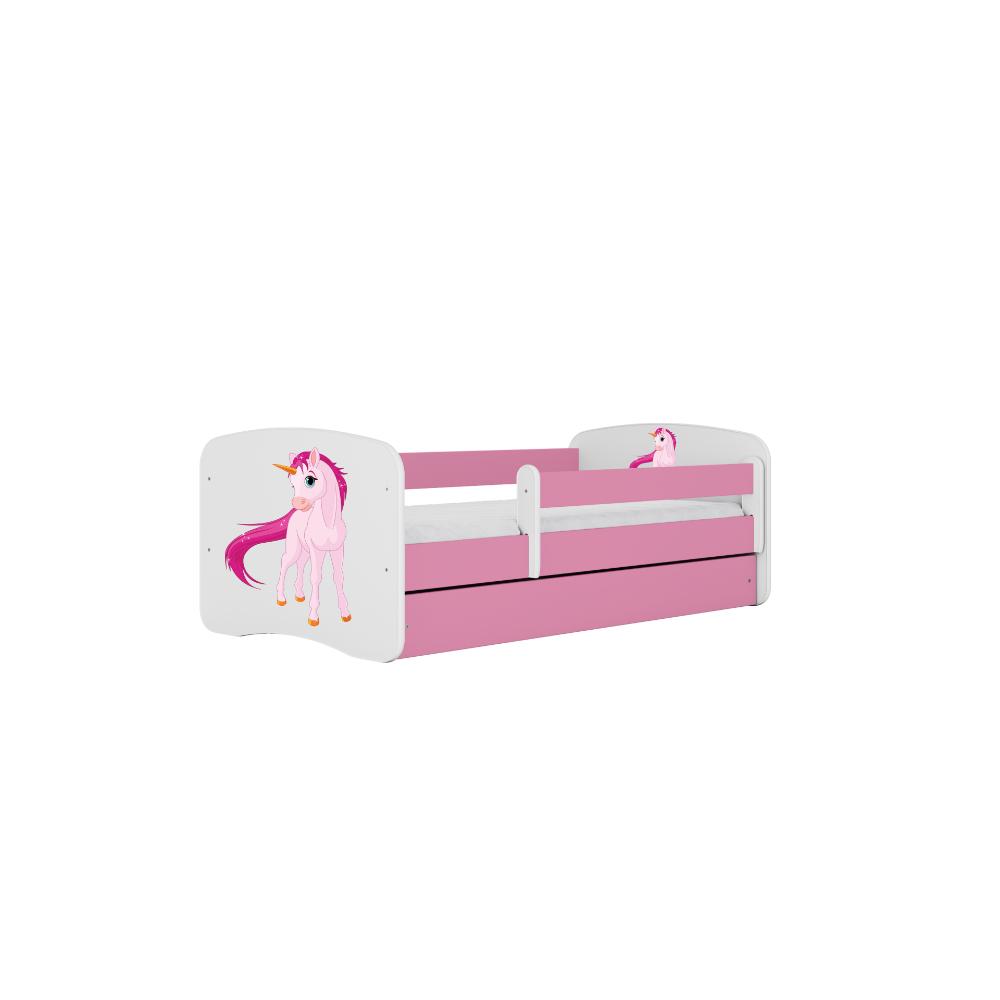 Cama 140 x 70 cm Kocot Kids BabyDreams Unicorn Pink