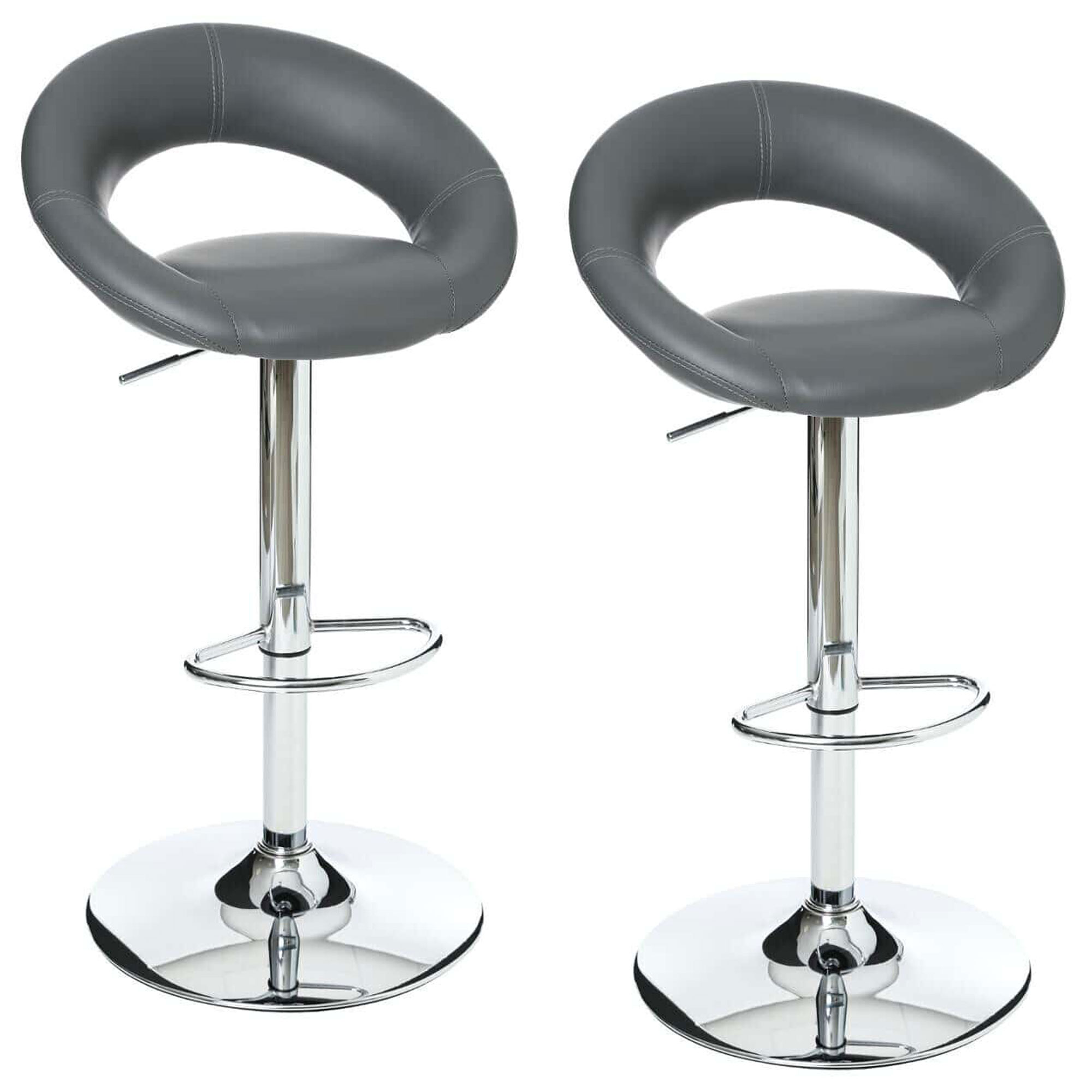 Juego de 2 taburetes de bar sasha color negrol. 47 x p. 52,5 x h. 80 cm WELLHOME