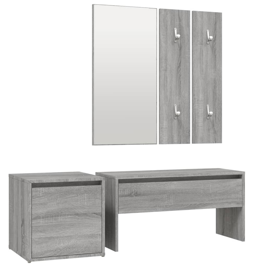 vidaXL Conjunto de muebles de recibidor con cajón 3 pcs