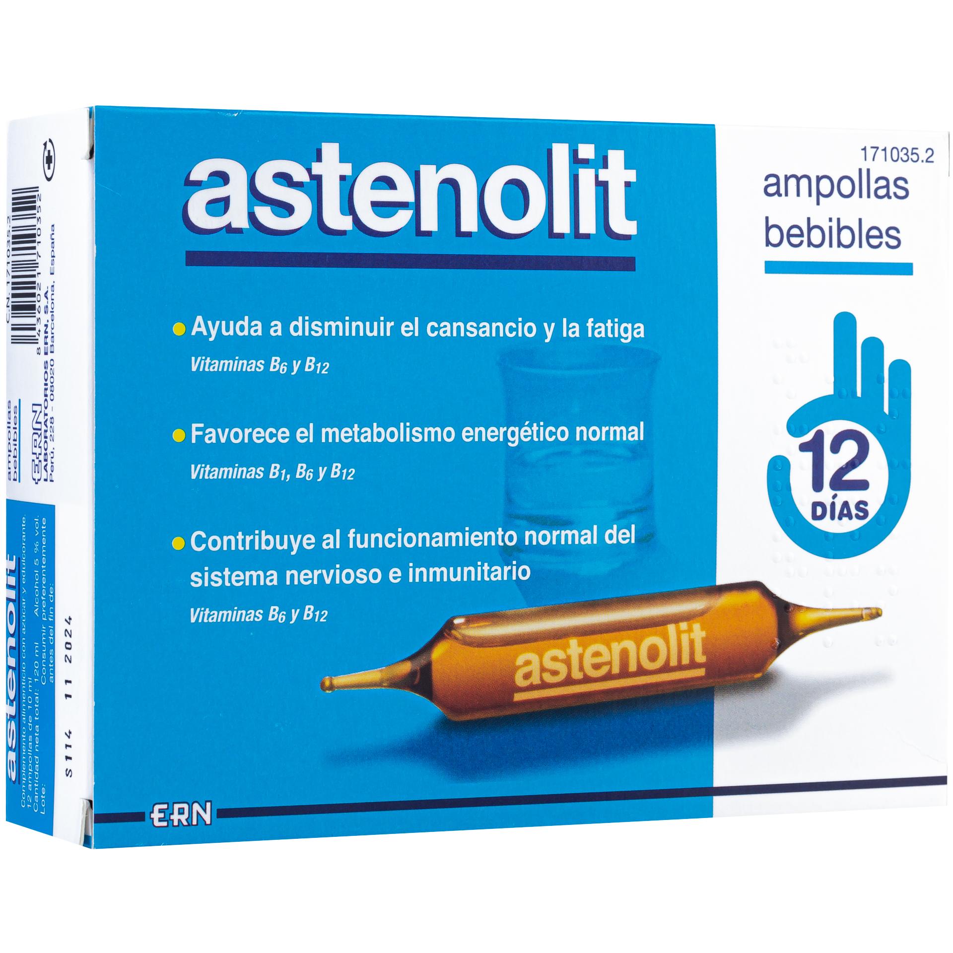 Ern Astenolit 12 Ampollas Bebibles 10 ml