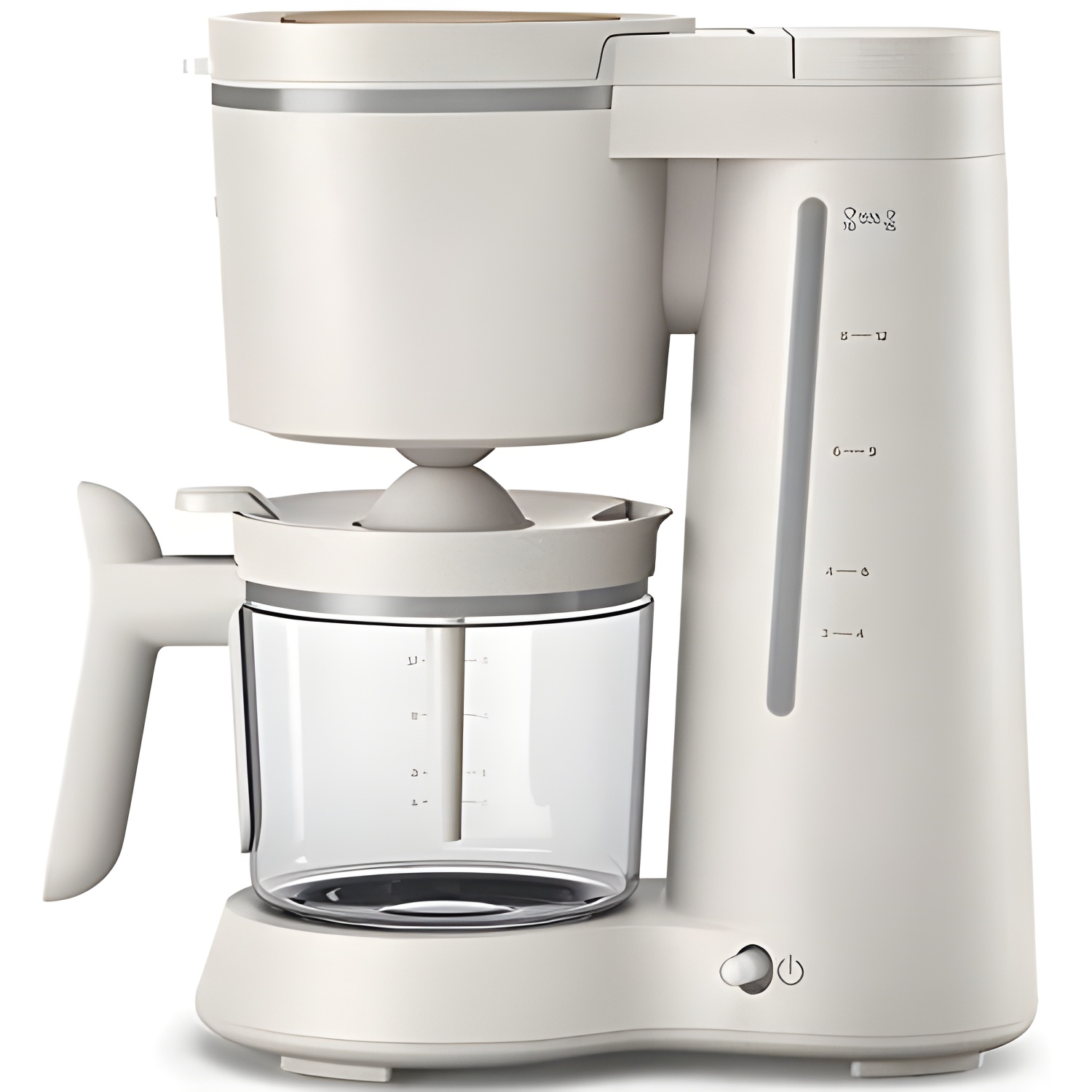 Philips Cafetera Eco Conscious - Jarra Cristal 1.2L - 15 Tazas - Blanco Seda Mate