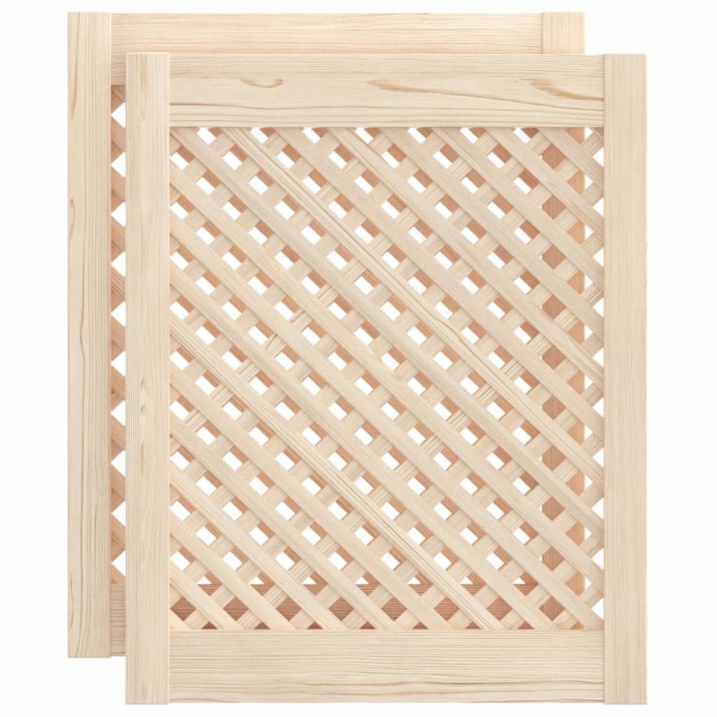 vidaXL Puertas de Armario Entramado Paneles de Aparador Madera de Pino Dimensiones 39.5 x 39.5 cm,  49.5 x 39.5 cm,  39.5 x 61.5 cm y mas