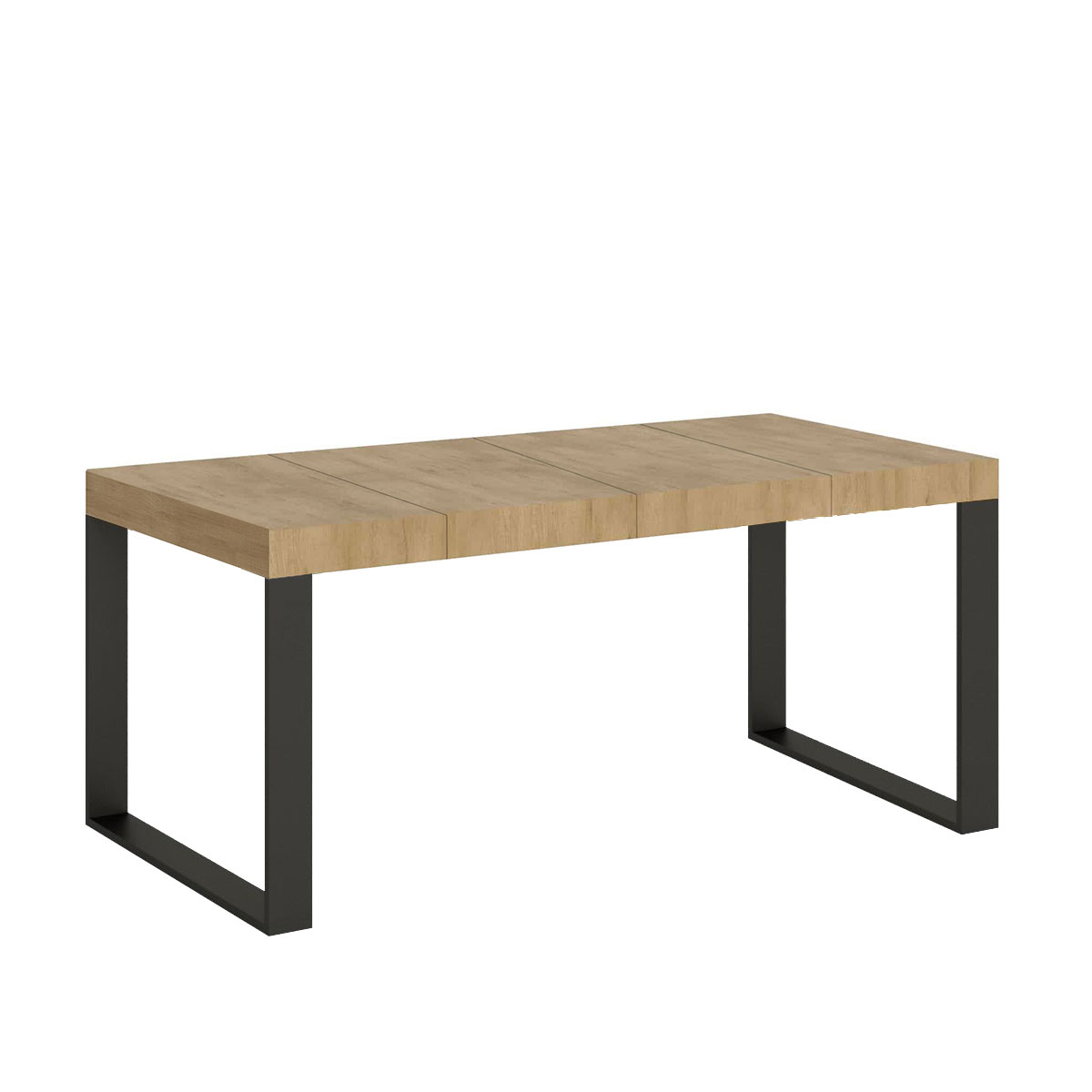 Mesa extensible 90x90/246 cm Tecno Premium Roble Nature - Itamoby