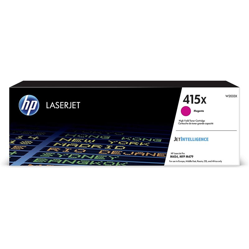 Toner HP 415X Magenta Gran Capacidad M454 M479 6000 PAG