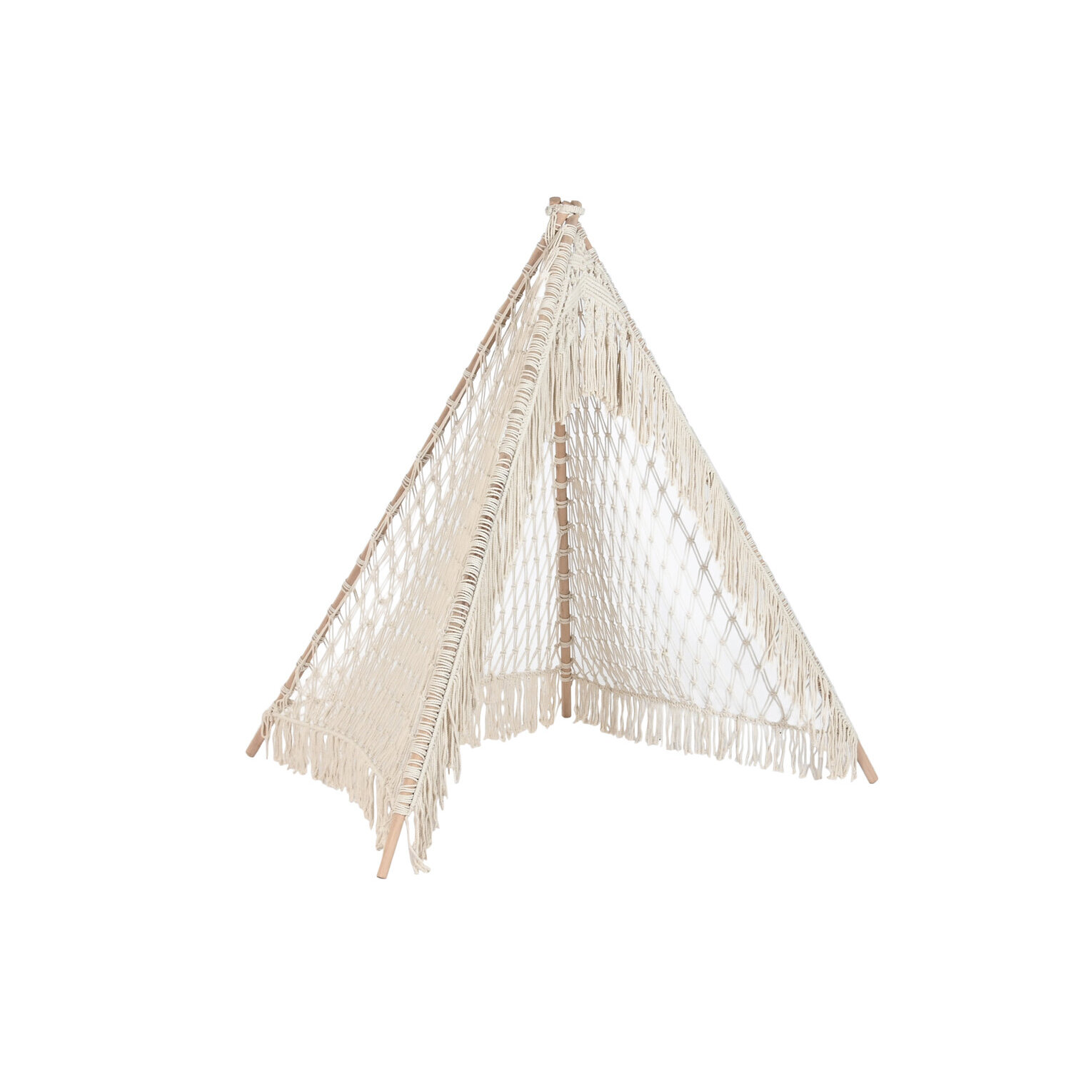 Tipi algodon mango 170x170x150 macrame crudo El mejor complemento para tu hogar.