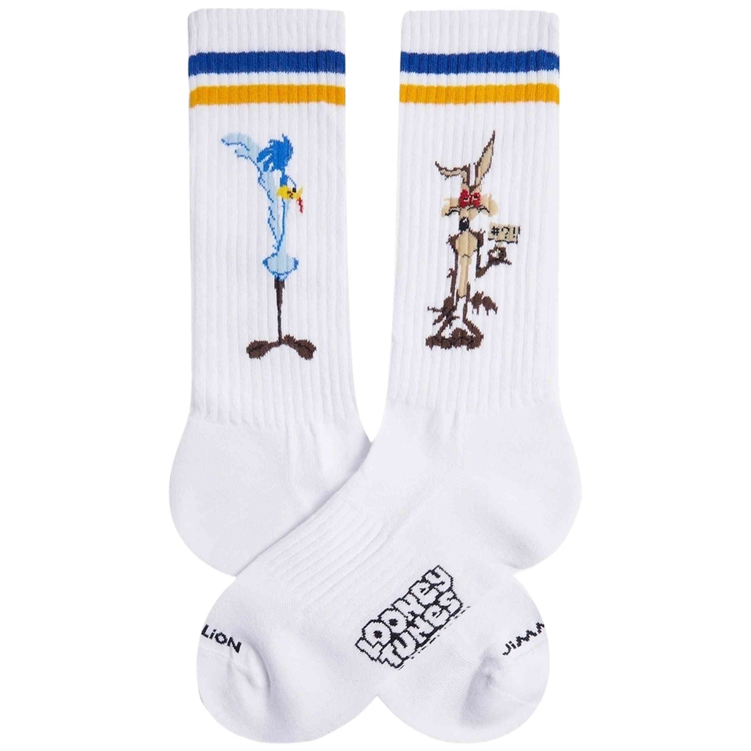Calcetines Jimmy Lion modelo Athletic Road Runner vs Coyote para hombre y mujer en color Blanco