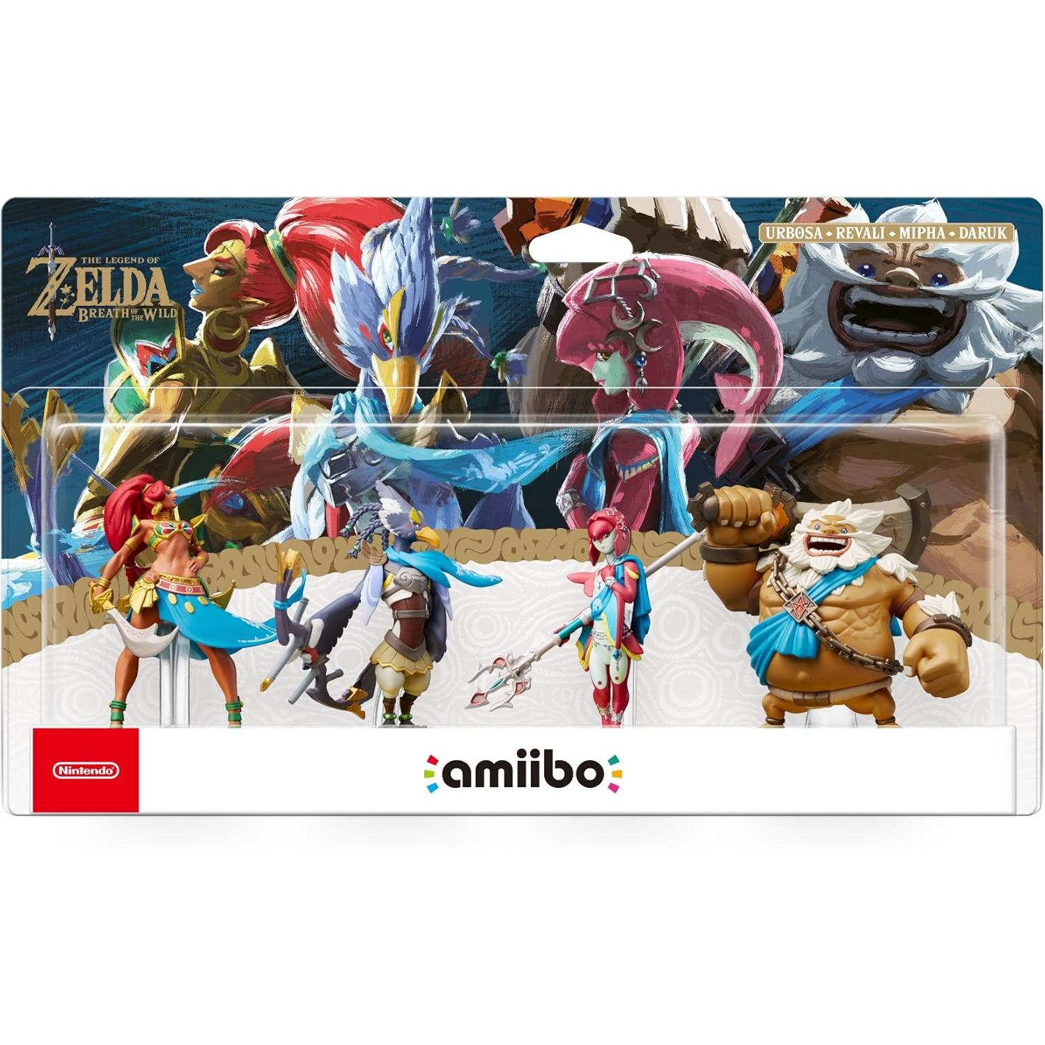 Figura Amiibo Pack de 4: Daruk  Mipha  Revali  Urbosa(Zelda)