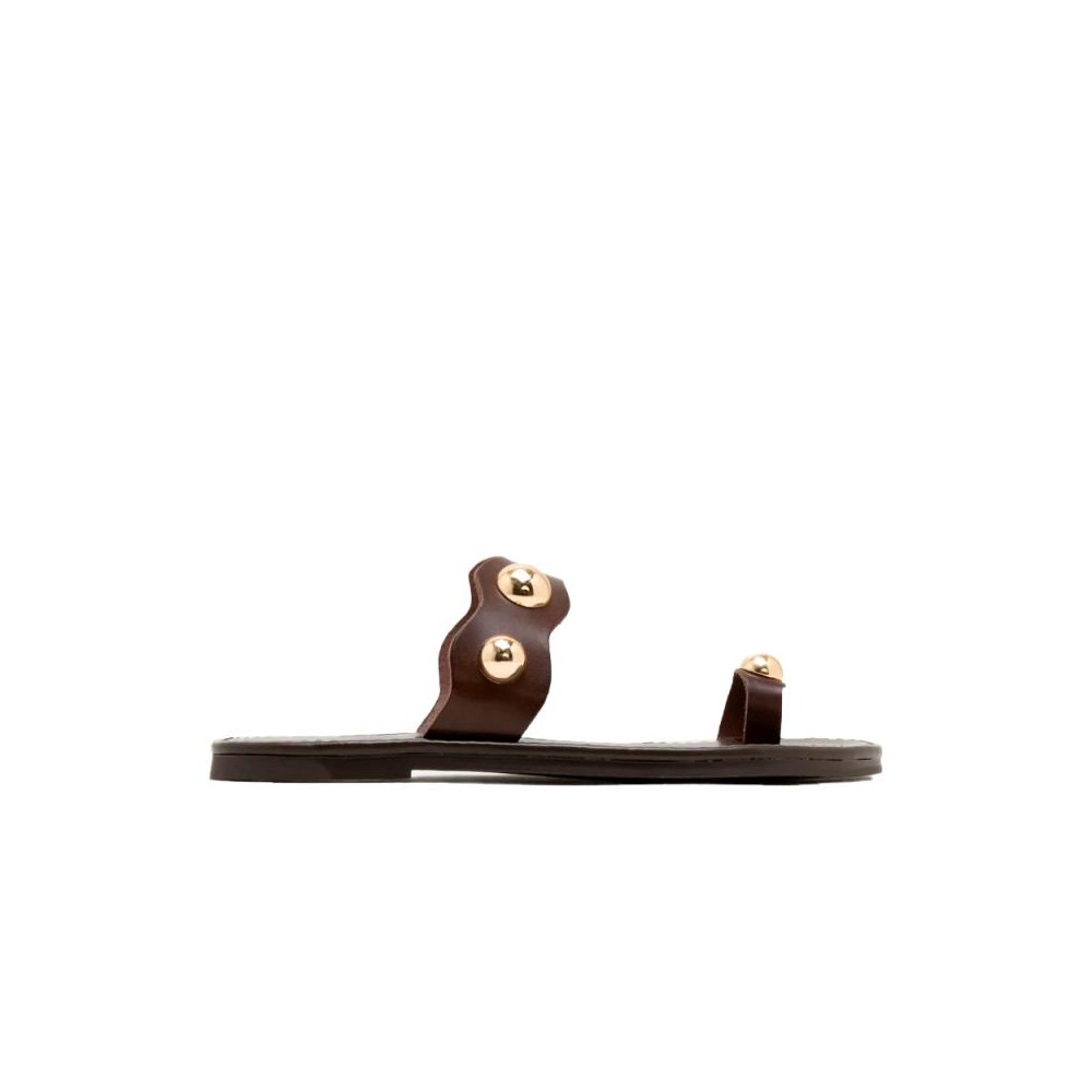 Sandalias Planas Porronet 3214 Mujer Moka